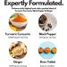 Turmeric Tablets 5000mg with Black Pepper & Ginger | 120 High Strength Curcumin Supplements - Vegan & Gluten Free - Buy Online on GoSupps.com