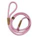 Wooflinen Ultra Reflective Premium Dog Slip Leash Made from Mountain Climbing Rope - Great for Training and The Strongest Pullers 6 Foot (Pink Marshmallow)