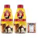 Nestle Abuelita Syrup Chocolate and Cinnamon 16 oz Squeeze Bottle (Pack of 2) with By The Cup Rainbow Sprinkles