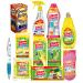 Kitchen Cleaner Bundle | 16pc Elbow Grease & Oven Brite Cleaning Products Set | Cleaning Wipes Drain Unblocker Oven Cleaner Cream Cleaner Antibacterial Spray and more Including Sinta Gifts Pen