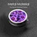 Purple Lily Flower Printed Mini Round Pill Box | 3 Compartment Pill Organizer for Travel Home & Office | Portable Medicine Case - Buy Online on GoSupps.com