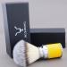 JAG Shaving Razor Brush - Synthetic Silver Spitz Hair for Men & Women - Yellow Shaving Cream Brush for Luxurious Foam - Buy Online on GoSupps.com