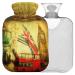 Naanle london big ben heat bottle with reference transparent hot water bottle 1l heat bottle for bed hand feet warmer pain relief heat and cold therapy