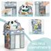 Mloong Diaper Caddy Hanging Organizer for Changing Table - Nursery Diaper Holder for Crib, Car - Diaper Stacker for Newborn Baby Boy & Girl - Light Grey - Buy Online on GoSupps.com