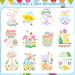 Easter Silk Screen Stencils - 12 Pcs, 5 x 7 Inches | Reusable Self-Adhesive Transfers for DIY Painting on Wood, Fabric, Chalkboard | Bunny Egg Happy Easter Design - Buy Online on GoSupps.com