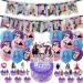 Olivia Birthday Decorations Olivia Party Supplies Including Banner Balloons Cake Topper and Cupcake Toppers