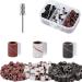 Sanding Bands for Nail Drill 75pcs Manicure Efile Sanding Bits Pieces Replacement 3/32 Inch Grinding Polishing Nail Sanding Bands - #80#120#180 Grit for Manicures and Pedicures 75pcs Mixed Mixed