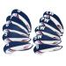 Golf Irons Club Head Covers Wedge Iron Protective Head Cover with Golf White & Blue US Flag Neoprene Blue,White 10 pcs