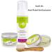 Greenendoor Anti-Pimple Set - Complete Natural Skincare: Balm Cleaning Foam & Facial Peeling for Clear Skin | Cruelty-Free Cosmetics - Buy Online on GoSupps.com