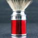 Hand Mounted Red Handle & Silver Tip Badger Hair Shaving Brush - Haryali London Sophist Collection - Buy Online on GoSupps.com