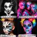 Glow Under UV Blacklight Face Paint - 10 Bright Colors Metallic Neon Palette Water-Based Makeup for Parties & Halloween - Includes Brushes for Kids & Adults - Buy Online on GoSupps.com