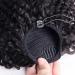 Aiokrtse Ponytail Extension Human Hair Kinky Curly Drawstring Ponytail Hair Pieces for Women Natural Color 8 inches - Buy Online on GoSupps.com