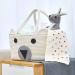 InfiBay Baby Diaper Caddy Organizer with Removable Dividers - Cute Bear Basket - Portable Nursery Storage Basket - White - Buy Online on GoSupps.com