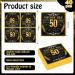 Vintage Black Gold 50th Birthday Napkins - 40 Pack Disposable Cocktail Napkins for Men s 50s Party Decorations - Buy Online on GoSupps.com