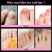 PAGOW 600Pcs Clear Acrylic False Toe Nail Tips | French Full Cover DIY Toenails for Women | Nail Art Salon Quality - Buy Online on GoSupps.com