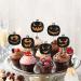 Leetaivie 12 Pcs Halloween Pumpkin Cupcake Topper Glitter Pumpkin Cake Topper Halloween Pumpkin Birthday Party Cupcake Decorations Halloween Theme Kids Birthday Party Pumpkin Decorations Orange Black Glitter - Buy Online on GoSupps.com