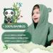 Fuchs Panda Children's Bathing Poncho - Extra Warm & Soft 100% Bamboo Towel Poncho | Perfect Gift in Copper-Green - Buy Online on GoSupps.com