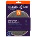 Cleanlogic Detox Purifying Charcoal Dual-Texture Exfoliating Body Scrubber (Pack of 3) 1 Count