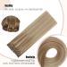 FSHINE 60cm Real Hair Clip-In Extensions - Light Blonde to Ash Blonde Remy Smooth 120g 7 Pieces - Premium Quality #10/16/16 - Buy Online on GoSupps.com