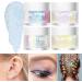 LANGMANNI 2Pcs Holographic Body Glitter Gel Set - Color Changing Glitter for Body, Face, Hair, and Lips - Vegan & Cruelty Free - 1.35 oz/pcs - Golden Ocean & Sparkling Pink - Buy Online on GoSupps.com