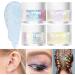 Langmanni Holographic Body Glitter Gel | Color-Changing Eyeshadow & Cosmetics for Body Face Hair & Lips - 1.35 OZ Neon Violet & Sapphire Blue - Buy Online on GoSupps.com