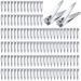 Hestya 300 Pieces Nail Clippers Bulk Stainless Steel Clipper Bulk Flat Toenail Clippers Portable Sturdy Nail Cutter Manicure Trimmer Curved Edge Pedicure for Men Women Toe Travel