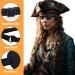 Adjustable Pirate Eye Patch - 2 Pcs Reusable Cosplay Eye Cover for Adults | Left & Right Eye Fit - Buy Online on GoSupps.com