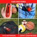 Hand Pump for Balls with 5 Needles - Fast Inflation for Basketball, Soccer, Volleyball, Football - Red - Buy Online on GoSupps.com