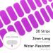 Buy Nailog Halfway Hardened Gel Nail Wraps - 20pcs Long-Lasting Salon Quality Nail Polish Strips | Shiny Gel Finish & Easy Application - Buy Online on GoSupps.com