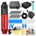 Wormhole Tattoo Kit Tattoo Machine Kit with Tattoo Gun Tattoo Cartridge Needles Tattoo Power Supply for Artists and Beginners WTK157