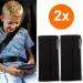 ECENCE Set of 2 Black Seat Belt Pads - Child Car Seat Belt Protectors for Safety & Comfort - Buy Online on GoSupps.com