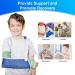 Kid's Adjustable Mesh Arm Sling - Shoulder Immobilizer for Broken Bones, Sprains & Tears - Blue - Size L - Buy Online on GoSupps.com