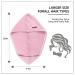 AIKAOS Microfiber Hair Towel Wrap - 2 Button Closure, Super Absorbent Waffle Weave Towel for Quick Drying Curly & Thick Hair (Pink) - Buy Online on GoSupps.com