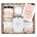 Get Well Soon Gifts for Women - Sending Hugs Spa Gift Box Care Package for Friends - Sympathy Thinking Of You Recovery Feel Better Soon Gift Basket includes Tumbler Soaps Body Butter and Bath Bomb White Tumbler