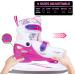 Xino Sports Adjustable Ice Skates for Girls and Boys | Blue and Pink | Soft Padding & Ankle Support | Fun to Skate - Pink, Medium Big Kid (1-4) - Buy Online on GoSupps.com
