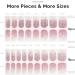 NAILOG Semi Cured Gel Nail Strips 34 pcs Salon-Quality Gel Nail Stickers Long Lasting Nail Wraps for Women with Soft Gel Finish Vintage Print & Silver Glitter (Pink Lane) - Buy Online on GoSupps.com