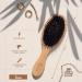 Eco-Friendly Bamboo Hairbrush with Wild Boar Bristles | Detangler for Long Hair & Curls | Scalp Massage Brush for Women Men & Children - Buy Online on GoSupps.com