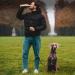 Hands-Free Dog Leash - 2m Adjustable Belly Belt 3-in-1 Running & Training Leash for Large & Small Dogs - Rope Leash in Black - Buy Online on GoSupps.com