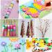 900 PCS Multicolor Craft Pom Poms - Soft, Fluffy & Assorted Sizes for Arts and Crafts - Buy Online on GoSupps.com