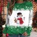 Funny Christmas Sweater for Women - Rudolph & Elf Designs | Cotton Long Sleeve Santa Claus Xmas Sweater for Teens - C-Green XS - Buy Online on GoSupps.com