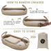 Maidek Baby Changing Basket - Handmade Woven Cotton Rope Moses Basket - Changing Table Topper with Mattress Pad  Removable Cover  Soft Blanket  Furniture - 29x16x4.7 Brown/White - Buy Online on GoSupps.com