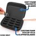 Rose Gold Clipper Blade Holder - Protective Storage Case for 12 Barber Blades | Hard Shell Impact-Resistant Outer Case - CASEMATIX - Buy Online on GoSupps.com