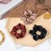 Whaline Silk Satin Hair Scrunchies Elastic 7 Colors Hair Tie Bands Traceless Large Hair Bands Non-Slip Ponytail Holder Ropes Hair Accessories for Women Girl Thick Thin Hair (Brown & Blue Series) - Buy Online on GoSupps.com