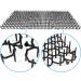JINZOFLY Cat Scat Mat with Spikes - 12 Pieces, 7.96.1Inches - Pet Scat Mat for Garden & Fence - Buy Online on GoSupps.com