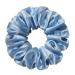 LILYSILK 100% silk hair rings ladies ponytail holder hair band made of silk reusable packaging (ice blue) 1 piece (1 pack) ice blue