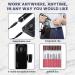 Delanie Rechargeable Electric Nail Drill Machine Kit - 35000RPM, USB-C, E-File Nail File with 6 Bits - Black - Buy Online on GoSupps.com