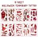 Goldshire 75PCS Halloween Temporary Tattoo Face Scar Sticker Set - Realistic Fake Blood Wounds for Halloween Party Cosplay - Buy Online on GoSupps.com