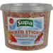 Supa Mixed Koi and Pond Sticks 3 Litre Bucket| Premium Quality Fish Food Offering A Nutritionally Balanced Diet | The Orange Stick Contains Spirulina Which Enhances the Colour of Your Fish - Buy Online on GoSupps.com