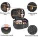 KTMOUW 3 Pcs Waterproof Makeup Bag Set for Women - Portable Travel Cosmetic Organizer in Black - Buy Online on GoSupps.com