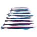 25 Real Feather Hair Extensions Short Skinny 7-9 inch (18-23cm) + Rings/Loop - Berry - Buy Online on GoSupps.com